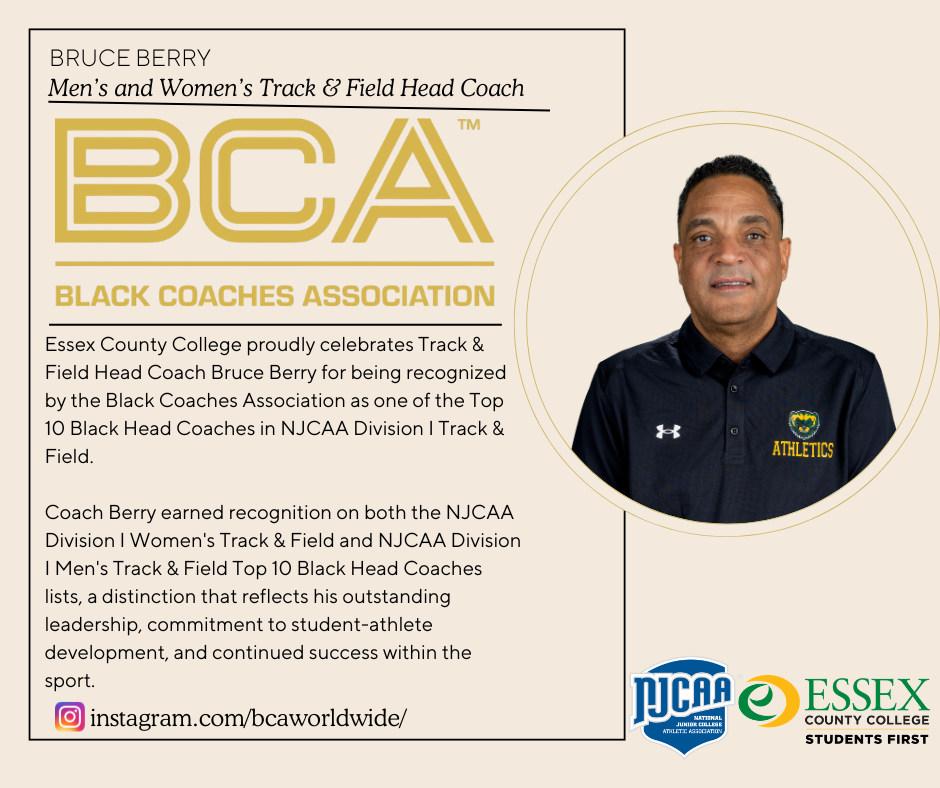 Essex County College's Bruce Berry Recognized Among NJCAA's Top Black Track &amp; Field Coaches