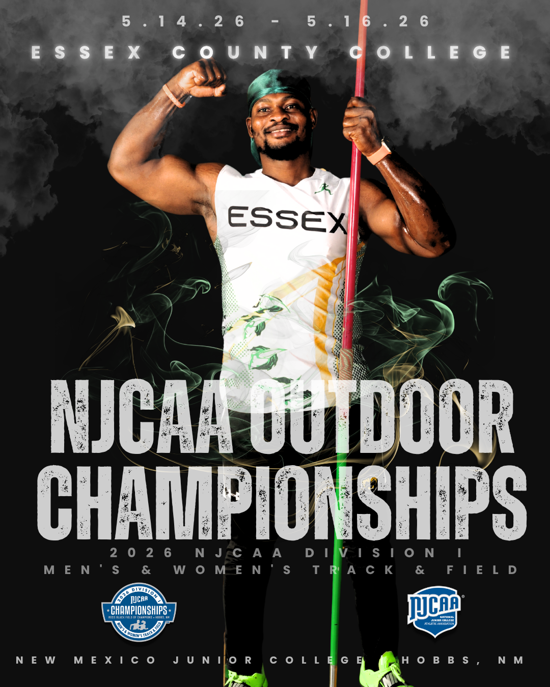 Nafew Mohammed Checks-In for Nationals Day One at NJCAA Division I Outdoor Track &amp; Field Championships